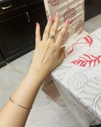 Happy Customer with Rose Quartz Ring