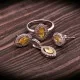 redgem silver 925 jewellery set zircon yellow jacb1 women's fashion redgem silver 925 jewellery set zircon yellow redgem 1190