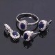 redgem silver 925 jewellery set natural sapphire blue jacb13 women's fashion redgem silver 925 jewellery set natural sapphire blue redgem 1200