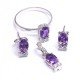 redgem silver 925 jewellery set amethyst purple jacb20 women's fashion redgem silver 925 jewellery set amethyst purple redgem 1207