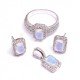 redgem silver 925 jewellery set natural rainbow moonstone jacb25 women's fashion redgem silver 925 jewellery set natural rainbow moonstone redgem 1211