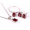 silver 925 jewellery set natural garnet red jacb27 women's fashion silver 925 jewellery set natural garnet red redgem 1213