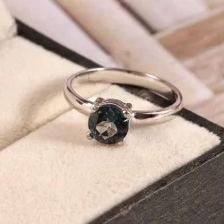 Redgem Silver 925 Jewellery Set Natural London Blue Topaz Redgem Silver 925 Jewellery Set Natural London Blue Topaz