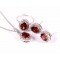 silver jewellery set natural garnet red jacb31 women's fashion silver jewellery set natural garnet red redgem 1217