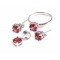 redgem silver jewelery set natural garnet red jacb51 women's fashion redgem silver jewelery set natural garnet red redgem 1235