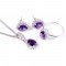 redgem silver 925 jewellery set natural amethyst purple jacb58 women's fashion redgem silver 925 jewellery set natural amethyst purple redgem 1241