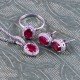 redgem silver 925 jewellery set natural ruby pink jacb59 women's fashion redgem silver 925 jewellery set natural ruby pink redgem 1242