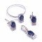 redgem silver 925 jewellery set natural blue sapphire jacb6 women's fashion redgem silver 925 jewellery set natural blue sapphire redgem 1195