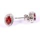 redgem silver jewellery set garnet red jacb62 women's fashion redgem silver jewellery set garnet red redgem 1245