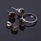 redgem silver 925 jewellery set natural smoky quartz brown jacb9 women's fashion redgem silver 925 jewellery set natural smoky quartz brown redgem 1196