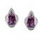 redgem 925 silver stud earrings natural amethyst purple jewelery jaer105 women's fashion redgem 925 silver stud earrings natural amethyst purple jewelery redgem 471