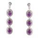 redgem natural amethyst 925 silver dangle earrings jaer110 women's fashion redgem natural amethyst 925 silver dangle earrings redgem 476