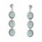 redgem silver dangle earrings natural chalcedony blue jaer114 women's fashion redgem silver dangle earrings natural chalcedony blue redgem 480