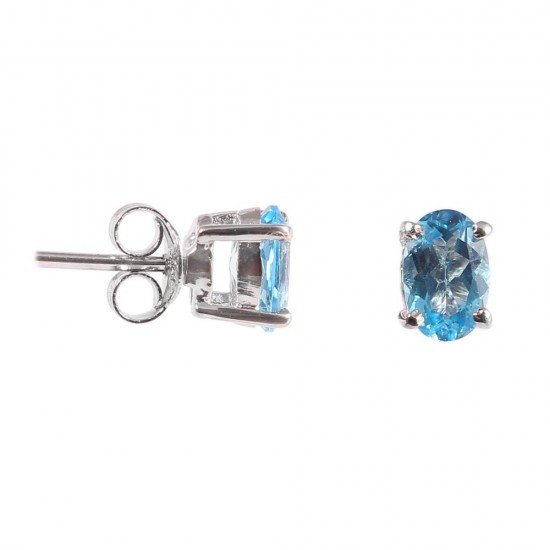 redgem natural sky blue topaz 925 silver stud earrings jaer115 women's fashion redgem natural sky blue topaz 925 silver stud earrings redgem 481