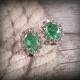 redgem natural emerald green 925 silver stud earrings jaer133 women's fashion redgem natural emerald green 925 silver stud earrings redgem 498