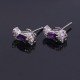 redgem 925 silver stud earrings precious stone natural amethyst jaer14 women's fashion redgem 925 silver stud earrings precious stone natural amethyst redgem 388