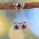 redgem natural garnet red precious gem 925 silver dangle earrings jaer144 women's fashion redgem natural garnet red precious gem 925 silver dangle earrings redgem 509