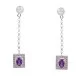 redgem natural amethyst silver 925 dangle earrings jaer147 women's fashion redgem natural amethyst silver 925 dangle earrings redgem 511