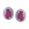 redgem 925 silver stud earrings natural ruby pink jaer16 women's fashion redgem 925 silver stud earrings natural ruby pink redgem 390