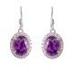 redgem jewelery 925silver dangle earrings natural amethyst purple jaer177 women's fashion redgem jewelery 925silver dangle earrings natural amethyst purple redgem 540