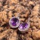 redgem jewelery 925silver dangle earrings natural amethyst purple jaer177 women's fashion redgem jewelery 925silver dangle earrings natural amethyst purple redgem 540