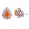 redgem silver stud earrings amber yellow jaer185 women's fashion redgem silver stud earrings amber yellow redgem 548
