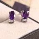 redgem 925 silver stud earringsnatural amethyst purple jaer197 women's fashion redgem 925 silver stud earringsnatural amethyst purple redgem 559