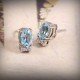 redgem natural sky blue topaz 925 silver stud earrings sky blue jaer200 women's fashion redgem natural sky blue topaz 925 silver stud earrings sky blue redgem 562