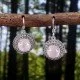 redgem silver dangle earrings natural rose quartz pink jaer205 women's fashion redgem silver dangle earrings natural rose quartz pink redgem 567