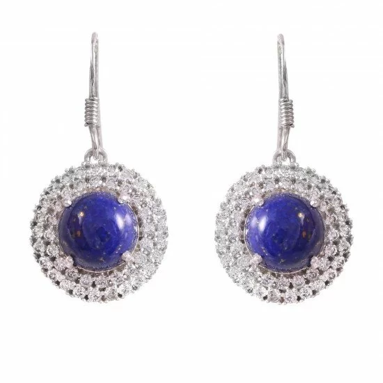 redgem silver dangle earrings natural lapis lazuli blue jaer209 women's fashion redgem silver dangle earrings natural lapis lazuli blue redgem 571