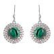 redgem silver dangle earrings natural malachite green jaer212 women's fashion redgem silver dangle earrings natural malachite green redgem 574