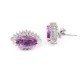 redgem natural amethyst purple 925 silver stud earrings jaer220 women's fashion redgem natural amethyst purple 925 silver stud earrings redgem 582