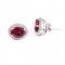 redgem 925 silver stud earrings natural garnet red jaer225 women's fashion redgem 925 silver stud earrings natural garnet red redgem 587