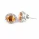 redgem silver stud earrings natural citrine yellow jaer227 women's fashion redgem silver stud earrings natural citrine yellow redgem 589