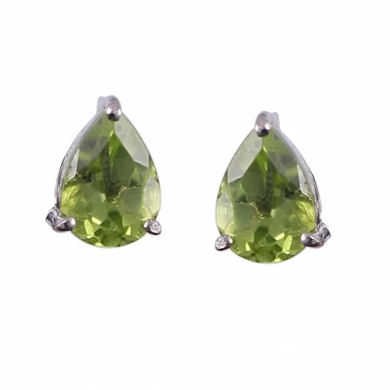 redgem 925 silver stud earrings natural peridot green jaer23 women's fashion redgem 925 silver stud earrings natural peridot green redgem 396