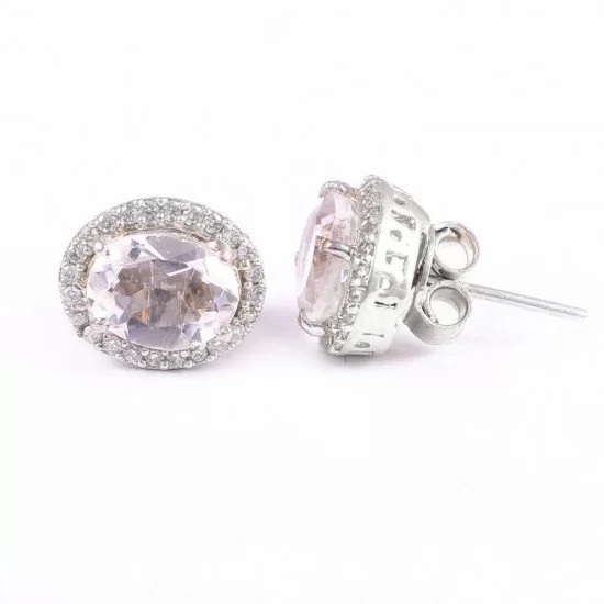 redgem silver stud earrings natural zircon colorless jaer238 women's fashion redgem silver stud earrings natural zircon colorless redgem 600