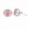 redgem 925 silver stud earrings natural rose quartz pink jaer239 women's fashion redgem 925 silver stud earrings natural rose quartz pink redgem 601