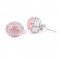 redgem silver stud earrings natural rose quartz pink jaer242 women's fashion redgem silver stud earrings natural rose quartz pink redgem 604