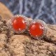 redgem silver stud earrings natural onyx red jaer245 women's fashion redgem silver stud earrings natural onyx red redgem 607