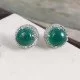 redgem silver stud earrings natural onyx green 925 jewelery jaer250 women's fashion redgem silver stud earrings natural onyx green 925 jewelery redgem 612
