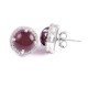 redgem silver stud earrings natural garnet red jaer251 women's fashion redgem silver stud earrings natural garnet red redgem 613