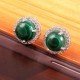 redgem jewelery 925 silver stud earrings natural malachite green jaer252 women's fashion redgem jewelery 925 silver stud earrings natural malachite green redgem 614