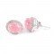 redgem jewelery silver stud earrings natural rose quartz pink jaer259 women's fashion redgem jewelery silver stud earrings natural rose quartz pink redgem 621