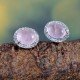 redgem jewelery silver stud earrings natural rose quartz pink jaer259 women's fashion redgem jewelery silver stud earrings natural rose quartz pink redgem 621