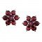 redgem 925 silver precious stone stud earrings natural garnet red jaer26 women's fashion redgem 925 silver precious stone stud earrings natural garnet red redgem 398