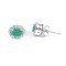 redgem 925 silver stud earrings for women natural emerald green 4x6 mm oval jaer263 women's fashion redgem 925 silver stud earrings for women natural emerald green 4x6 mm oval redgem 1336