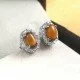 redgem 925 silver stud earrings for women natural tiger eye tiger color 4x6 mm oval jaer265 women's fashion redgem 925 silver stud earrings for women natural tiger eye tiger color 4x6 mm oval redgem 1338