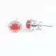 redgem 925 silver stud earrings for women natural onyx red 4x6 mm oval jaer268 women's fashion redgem 925 silver stud earrings for women natural onyx red 4x6 mm oval redgem 1341