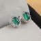 redgem 925 silver stud earrings for women natural onyx green 4x6 mm oval jaer269 women's fashion redgem 925 silver stud earrings for women natural onyx green 4x6 mm oval redgem 1342