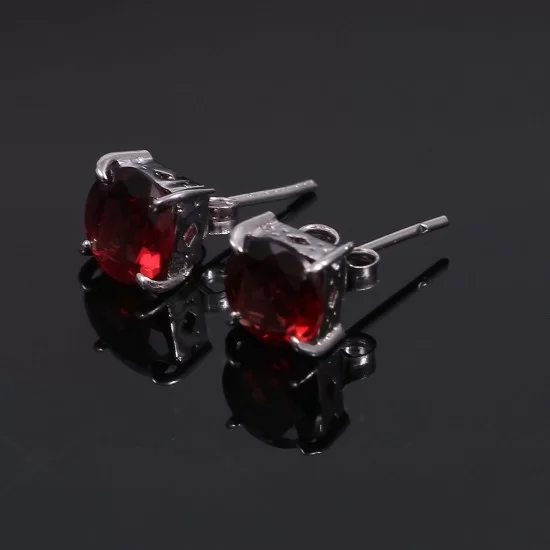redgem 925 silver precious gems earrings natural garnet red jaer27 women's fashion redgem 925 silver precious gems earrings natural garnet red redgem 399